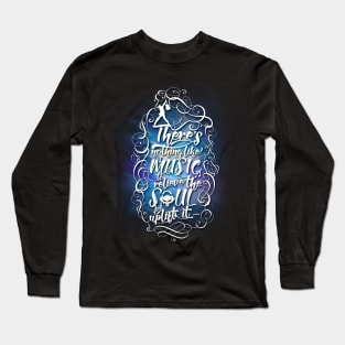 Inspirational Music Hand-Lettering T-Shirt Long Sleeve T-Shirt